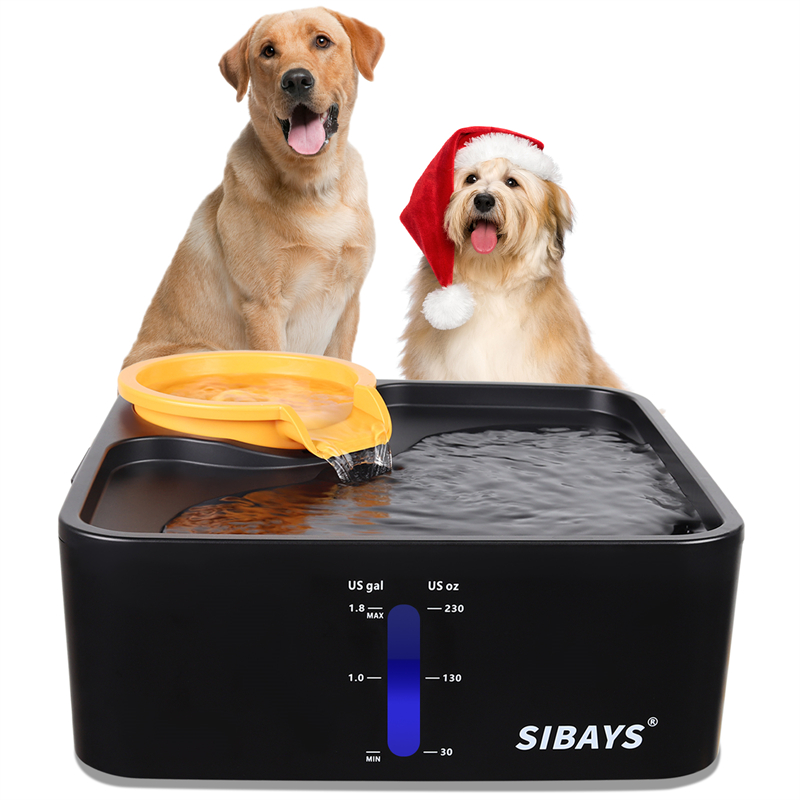 Large Dog Water Fountain, 1.5 Gallon Dog Water Bowl Dispenser, SIBAYS Pet  Water Fountain for Large Dogs, BPA-Free, Super Quiet Extra Large Cat and Dog  Fountain for Multiple Pets, 2 Replacement Filters